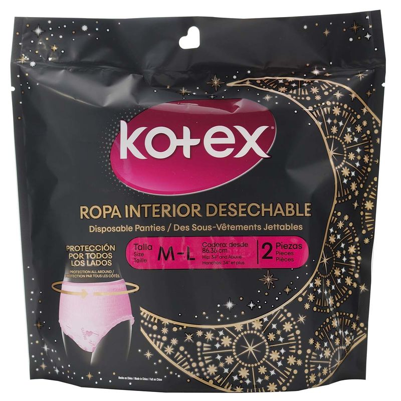 Ropa Interior Desechable Kotex Talla M-L Paquete x - Farmaexpress