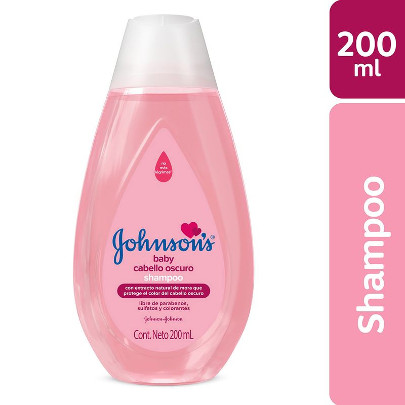Shampoo Johnsons Baby Cabello Oscuro Frasco x 200 mL - Farmaexpress