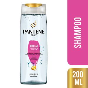 Shampoo Sin Silicona Pantene Pro-V Micelar Purifica & Hidrata Frasco x 200 mL.