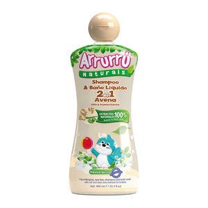 Shampoo & Baño Líquido Arrurrú Naturals 2 en 1 Avena Frasco x 400 mL