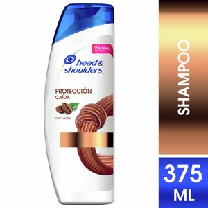 Shampoo Head & Shoulders Protección Caída con Cafeína Frasco x 375 mL.