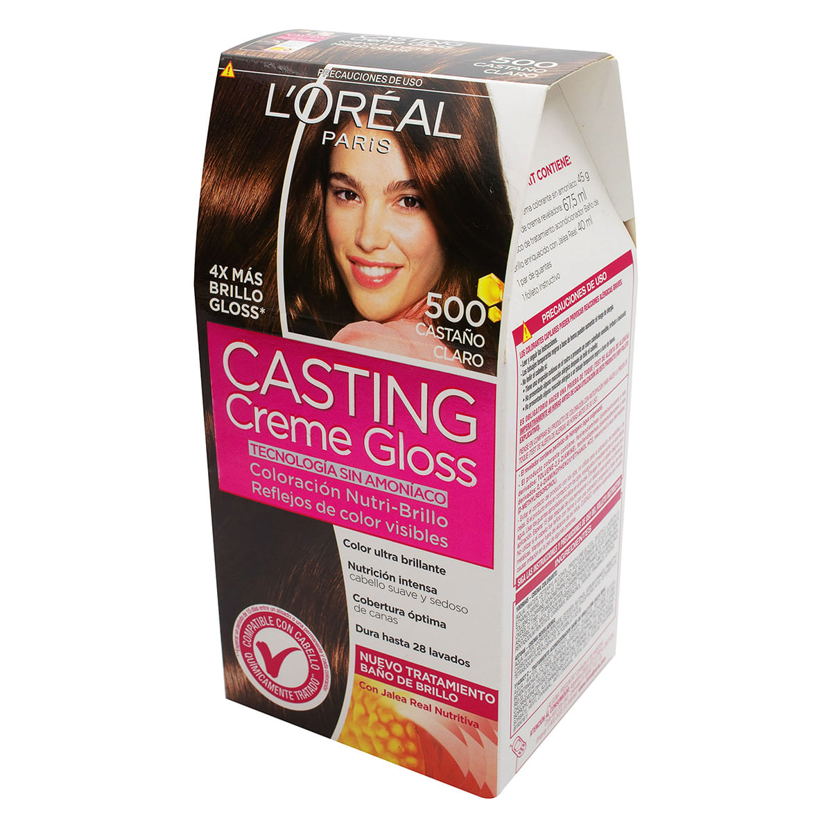 Tinte Capilar Permanente Loréal Paris Casting Creme Gloss 500 Castaño