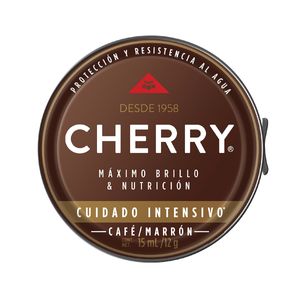 Betún Cherry Cuidado Intensivo Café/Marrón Lata x 12 g