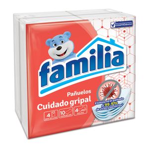Pañuelos Familia Cuidado Gripal X 10 Uds X 4 Paquetes.