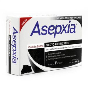 Jabón Asepxia Carbón Detox Barra x 100 g