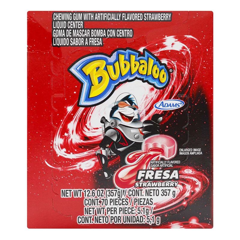 bubbaloo-1s-fresa-70-und-51g