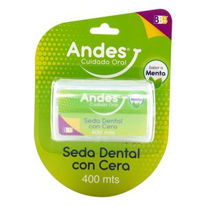 Seda Dental Andes Con Cera Menta Blister X 400 M.