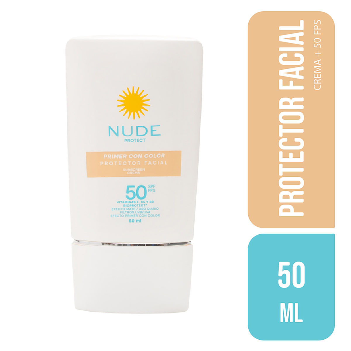 Protector Solar Facial Color SPF 50 – MLE
