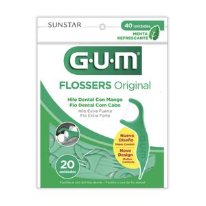 Hilo Dental Gum Sunstar Flossers Original Paquete X 20 Uds.