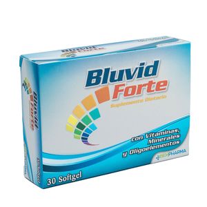 Suplemento Dietario Bluvid Forte BKM Pharma Caja x 30 Softgels