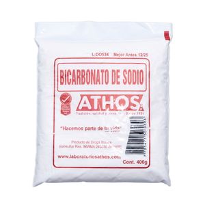 Bicarbonato De Sodio Athos Bolsa X 400 G.