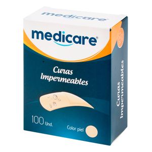 Curas Impermeables Medicare Piel Caja x 100 Uds