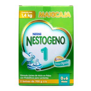 Fórmula Láctea Nestogeno 1 Nestlé 0 A 6 Meses Comfortis Grow Polvo Caja X 1.4 Kg.