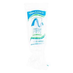 Venda Elástica Medical Supplies Blanca 5 X 5 Yd X 1 Ud.