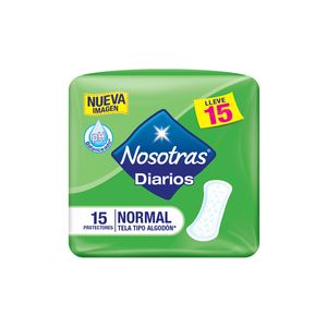 Protectores Nosotras Diarios Normal Paquete X 15 Uds.
