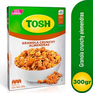 Granola Tosh Crunchy Almendras Caja x 300 g.