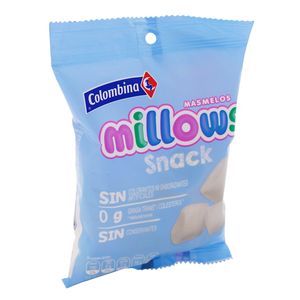 Masmelos Millows Snack Sabor Leche Paquete x 20 Uds.