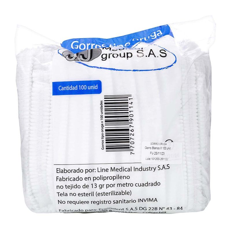 gorros-medline-desoruga-blanco-100-und