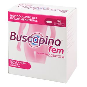 Buscapina Fem 20 Mg/400 Mg Caja X 90 Comprimidos Recubiertos.