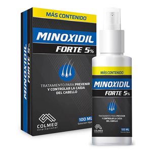 Tratamiento Capilar Minoxidil Forte 5% Colmed Frasco X 100 Ml.