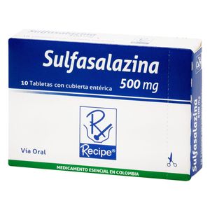 Sulfasalazina 500 Mg Recipe Caja X 10 Tabletas.