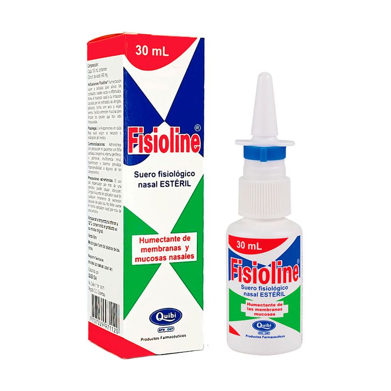 Suero Fisiológico Nasal Fisioline Estéril Frasco X 30 Ml. - Farmaexpress