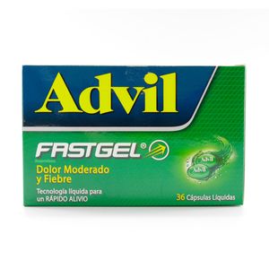Advil Fast Gel Caja x 36 Cápsulas Líquidas