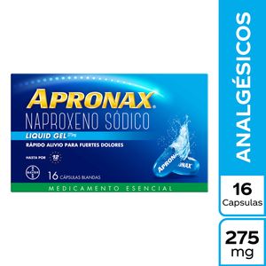 Apronax 275 Mg Bayer Liquid Gel Caja x 16 Cápsulas Blandas