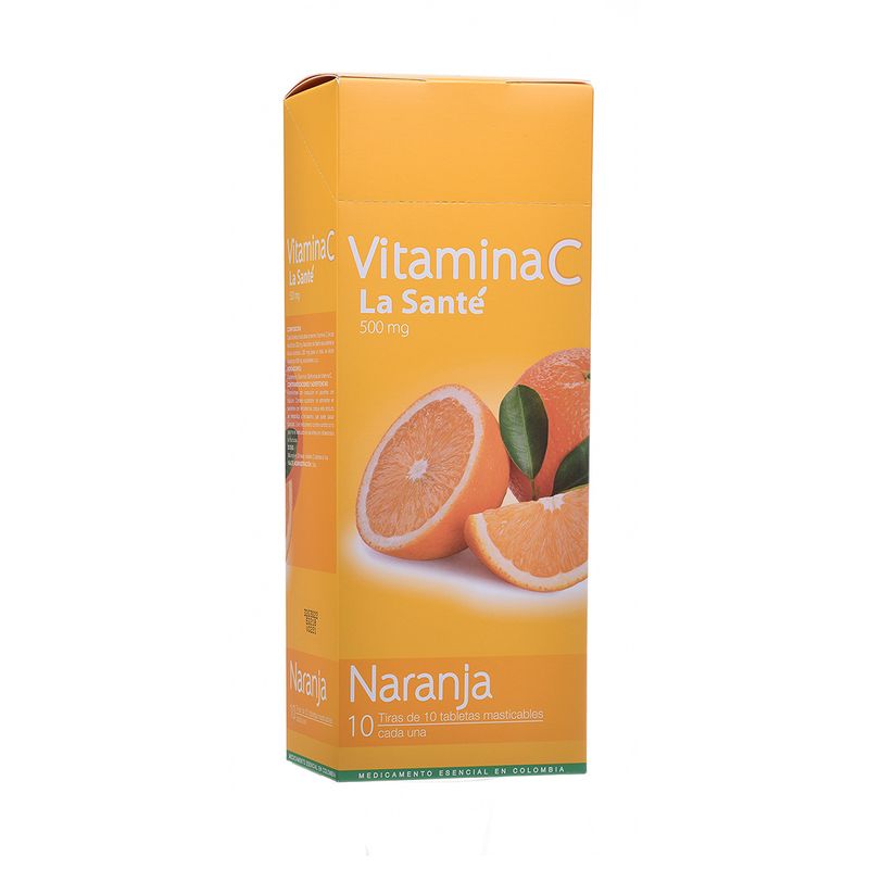 Vitamina C 500 mg x 100 Tabletas masticables ¡Contribuye a la función del  sistema inmune-antioxidante! – Dismundonatural