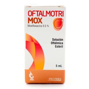 Solución Oftálmica Oftalmotri Mox 0.5% Incobra Frasco X 5 Ml.