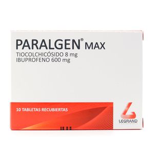 Paralgen Max 8 Mg/600 Mg Legrand Caja X 10 Tabletas Recubiertas.
