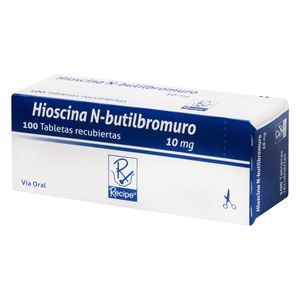 Hioscina N-Butil Bromuro 10 Mg Recipe Caja X 100 Tabletas Recubiertas.