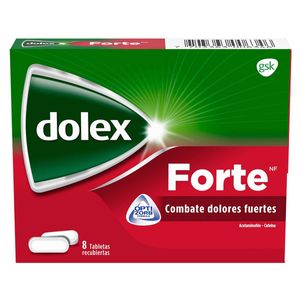 Dolex Forte Nf Gsk Caja X 8 Tabletas Recubiertas.