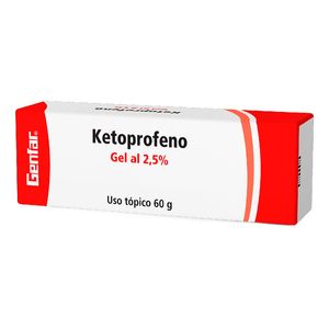 Gel Tópico Ketoprofeno 2.5% Genfar Tubo X 60 G.