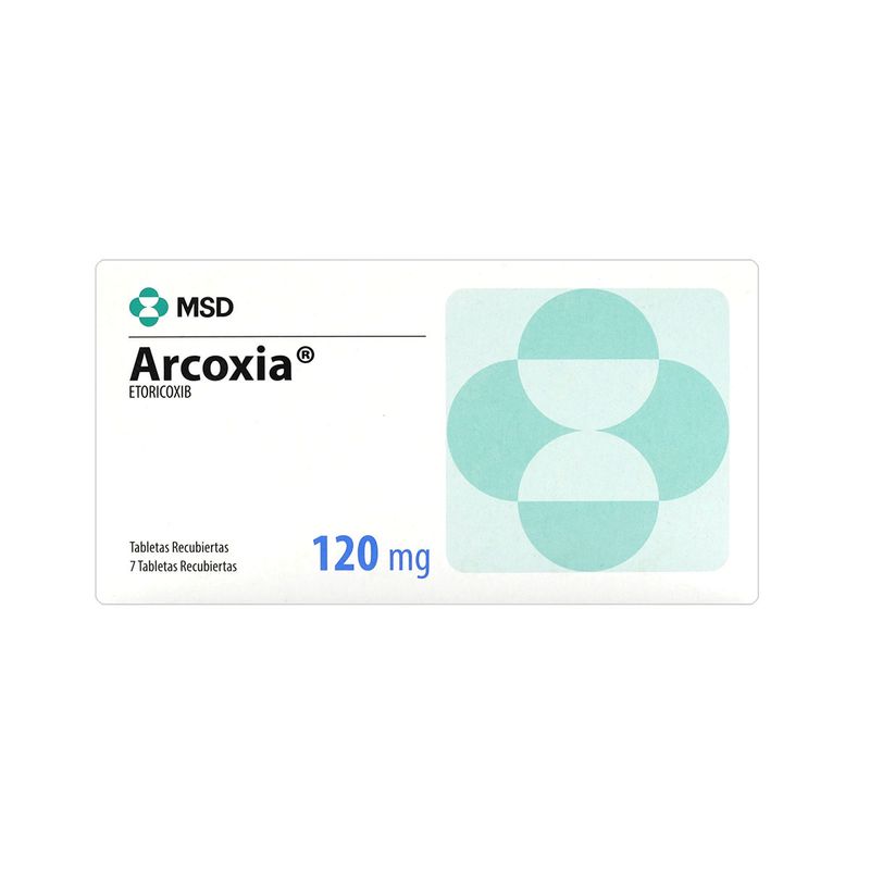 Arcoxia 120 Mg Msd Caja X 7 Tabletas Recubiertas Farmaexpress