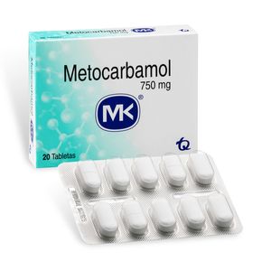 Metocarbamol 750 Mg Mk Caja X 20 Tabletas.