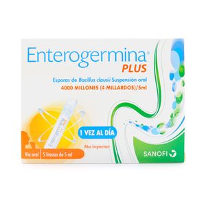 Enterogermina Plus 5 mL Sanofi Caja x 5 Frascos