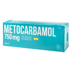 Metocarbamol 750 Mg Laproff Caja X 300 Tabletas Recubiertas.