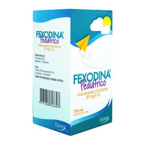 Suspensión Oral Fexofenadina 30 Mg/5 Ml Humax Pediátrico Frasco X 150 Ml.