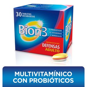 Multivitamínico Bion 3 Merck Caja X 30 Tabletas Recubiertas.