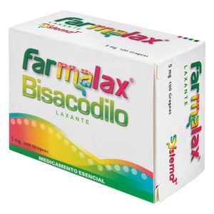 Laxante Farmalax Bisacodilo 5 Mg Systema 3 Caja X 100 Grageas.