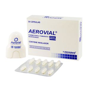 Aerovial 6 Mcg/200 Mcg Novamed Caja X 30 Cápsulas Con Polvo Seco Con Inhalador.