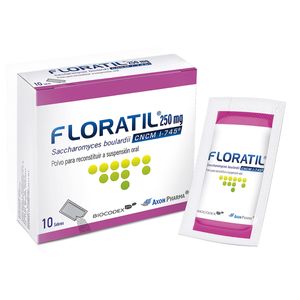 Probiótico Floratil 250 Mg Axon Pharma Caja X 10 Sobres.
