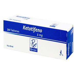 Ketotifeno 1 Mg Recipe Caja X 30 Tabletas.