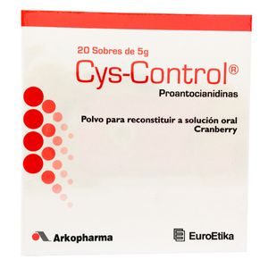Solución Oral Cys-Control Euroetika Polvo Sobre X 5 G Caja X 20 Uds.