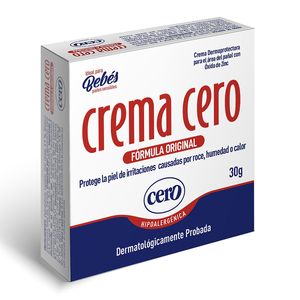 Crema Dermoprotectora Cero Bebés Original Frasco X 30 G.