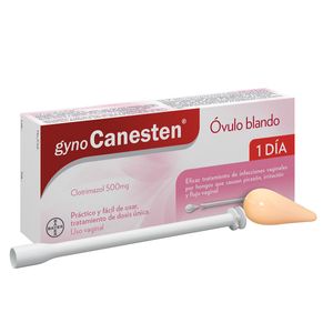 Óvulo Blando Gyno Canesten 500 Mg Bayer 1 Día Caja X 1 Ud.