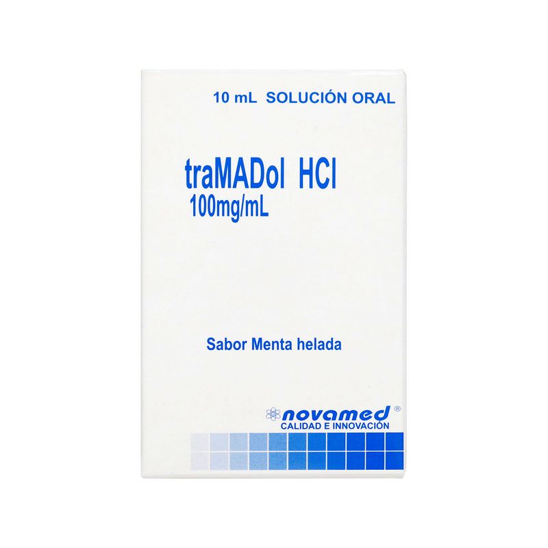 Solución Oral Tramadol HCI Menta 100 mg/mL Novamed Frasco x 10 mL ...