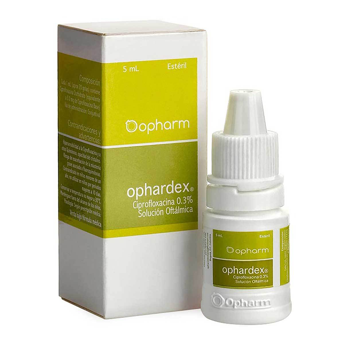 Solución Oftálmica Ophardex 0.3% Opharm Frasco X 5 Ml. - Farmaexpress