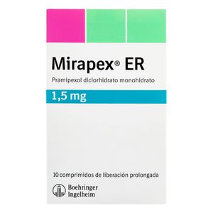Mirapex Er 1.5 Mg Boehringer Ingelheim Caja X 10 Comprimidos.